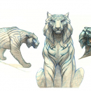 Tigers Painting Preliminary Sketches