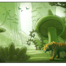 Tiger In Mushroom Forest - Digital - DreamWorks