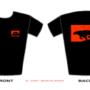 Red  -  Sarka-Navon Design T-Shirt  -  Front + Back