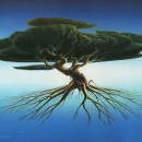 Floating Tree:  Acrylic 33"x20"